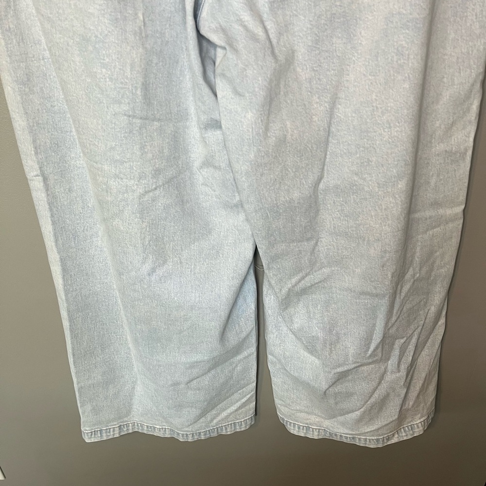 American Eagle Outfitters Light Blue Wide Leg Jeans - Picture 9 of 13